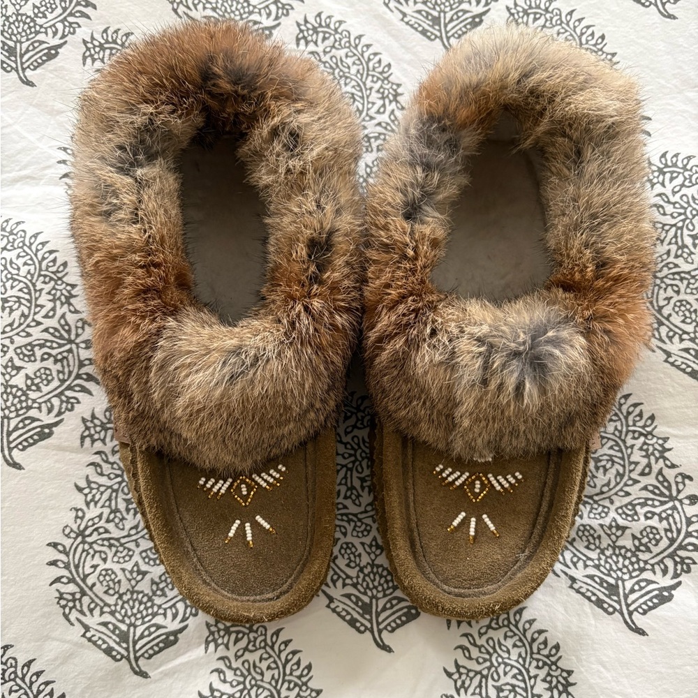 Laurentian Chief Olive Green slippers